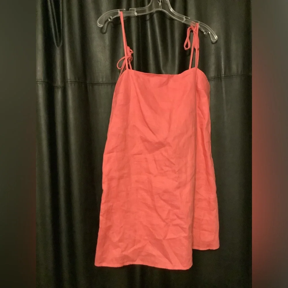 Reformation Aubree linen Mini Dress Size M - Picture 3 of 10